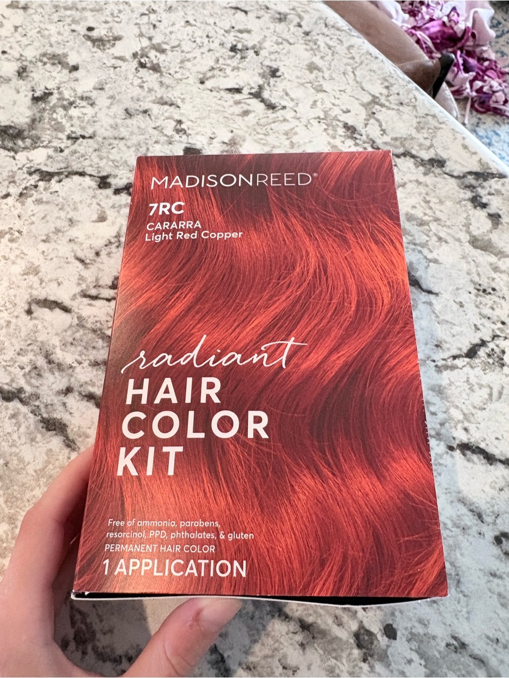 Madison Radiant Hair Color Kit - 7RC Carrara Light Red Copper